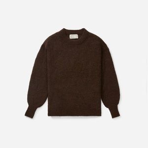 Everlane oversized alpaca crew, like-new, sz S